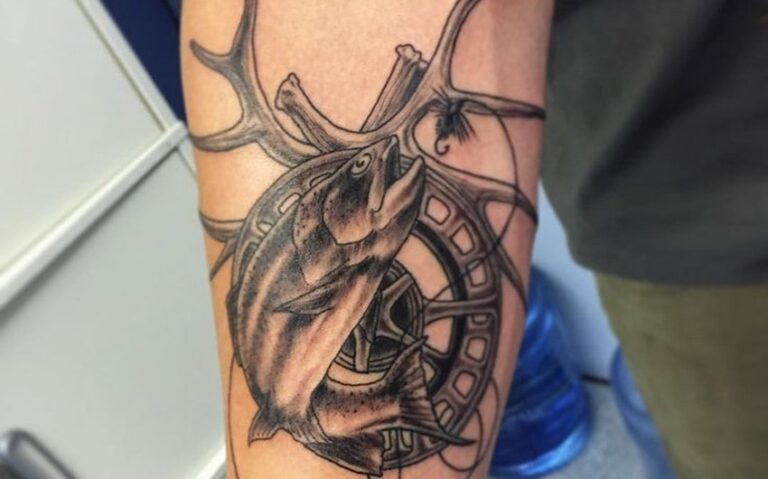 hunting fishing tattoo ideas