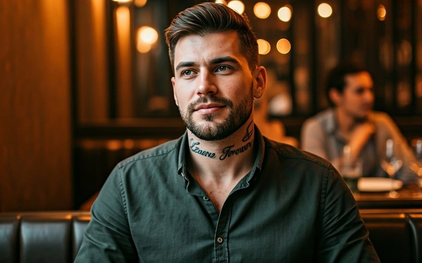 neck tattoos for men