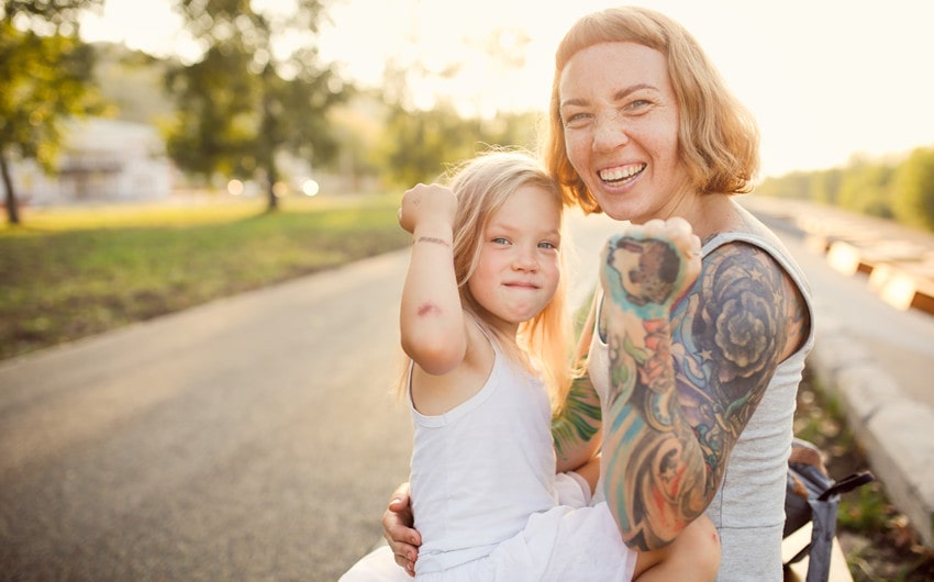 unique mother daughter tattoos